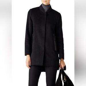 Derek Lam Black wool puffer coat